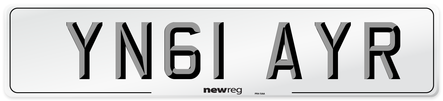 YN61 AYR Number Plate from New Reg